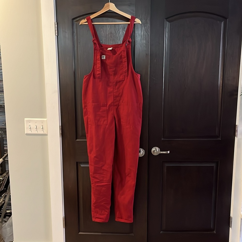 Lucy & Yak Original Dungaree: ORGANIC COTTON - Maroon